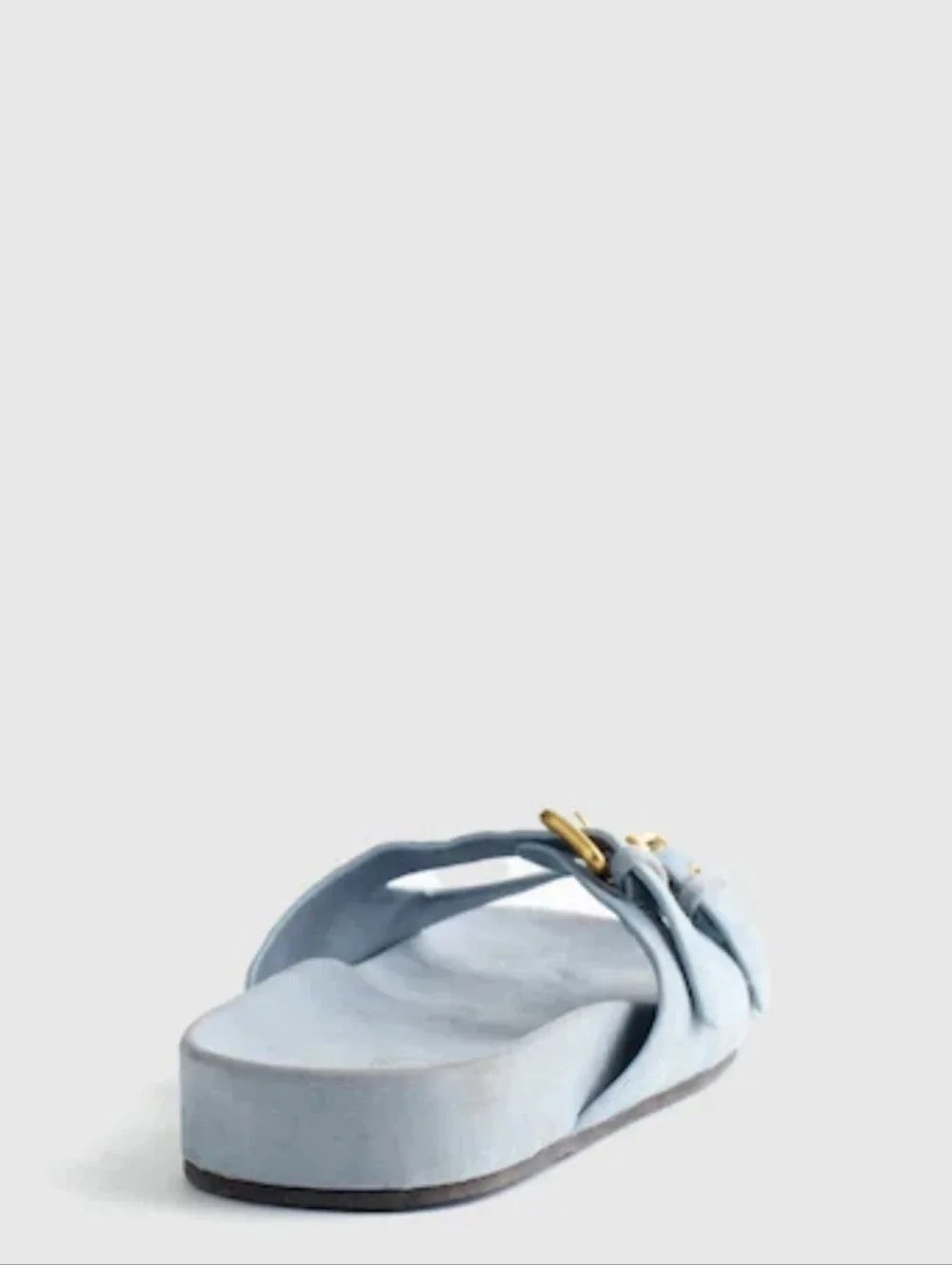 Madewell Cambria Double Strap Suede Sandal - Serene Blue
